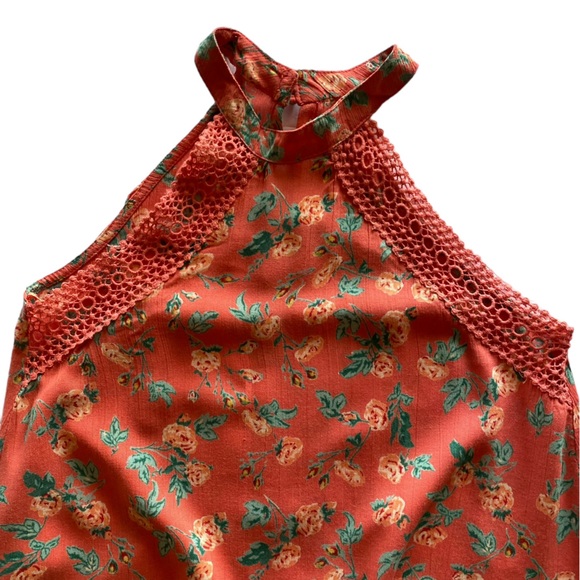 Adorable Angie Girls Sun Dress Halter Lace Peach Size M Great Condition! - Picture 3 of 13